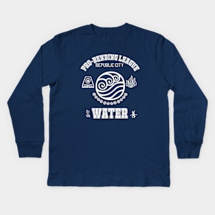 Professional Waterbender Kids Long Sleeve T-Shirt